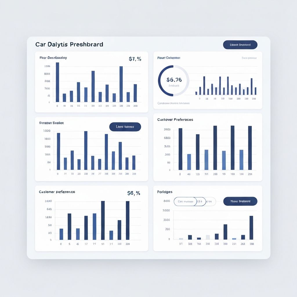 Dashboard de análise de dados com insights sobre preferências de clientes